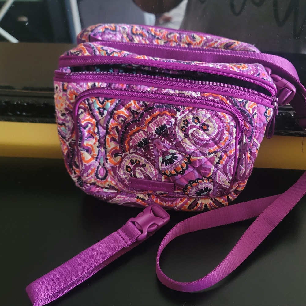 Vera Bradley Purple & Pink Floral Bum/Belt Bag - Picture 6 of 7